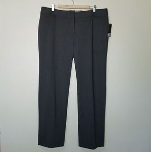 💼 NWT Liz Claiborne Charcoal Audra Straight Leg
